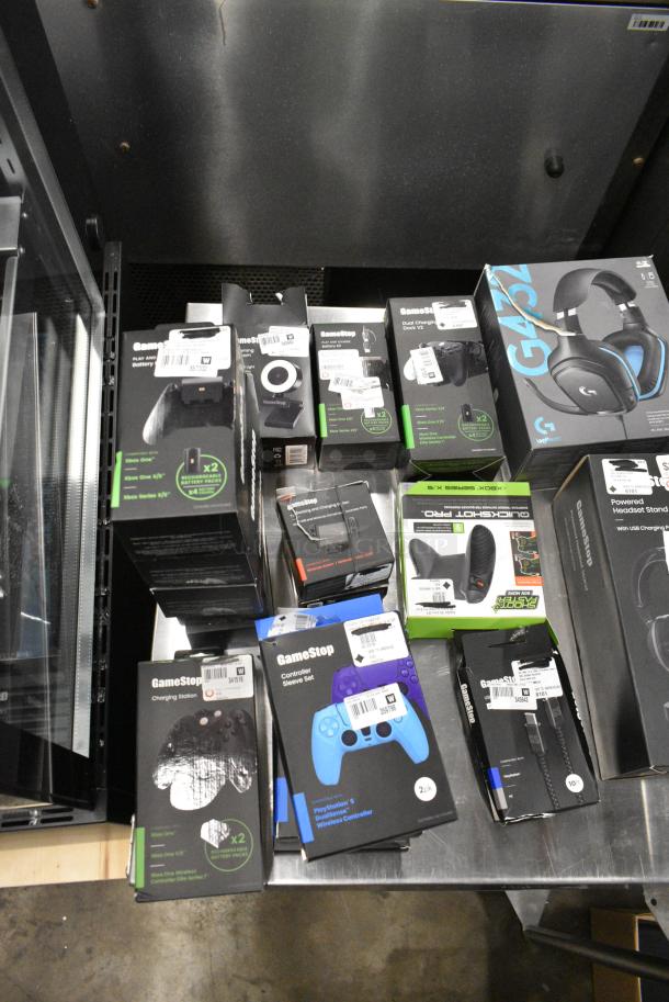 ALL ONE MONEY! Lot of IN ORIGINAL BOX! Items Including Dual Charging Dock, Controller Sleeve Set - Image 5 of 6
