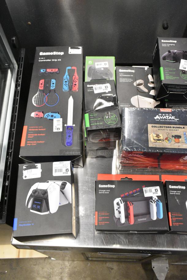 ALL ONE MONEY! Lot of IN ORIGINAL BOX! Items Including Nintendo Switch Charger / Game Docks, Nintendo Switch Controller Grip Kit, VP Protection Kit, PlayStation 5 Disc Edition Console Silicone Cover - Image 5 of 5