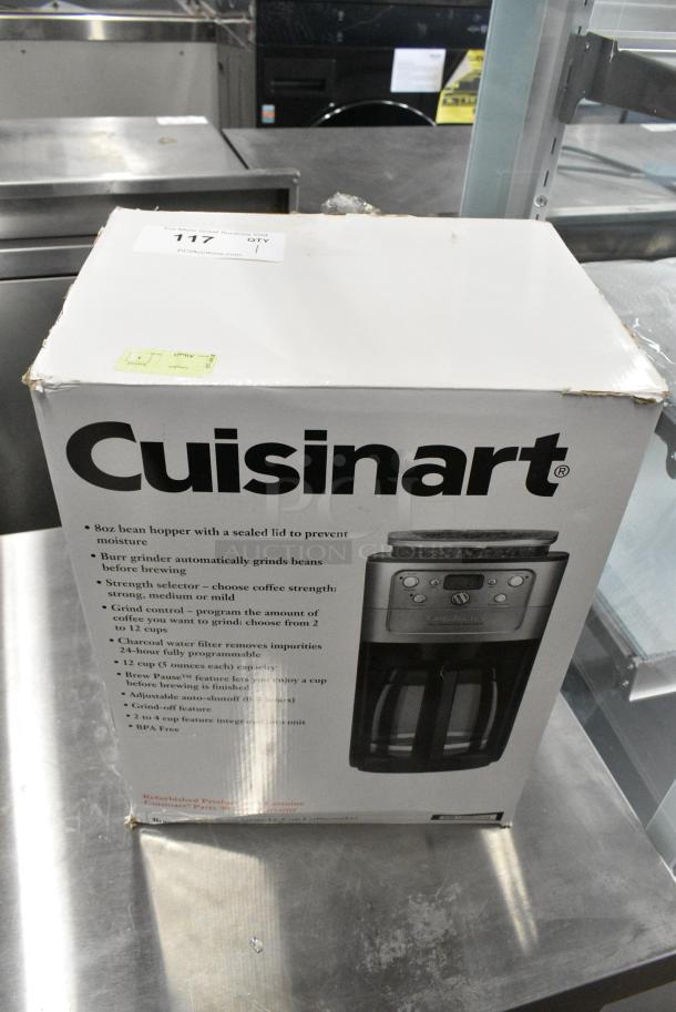 IN ORIGINAL BOX! Cuisinart Coffee Machine w/ Bean Grinder. 120 Volts, 1 Phase. - Image 3 of 4