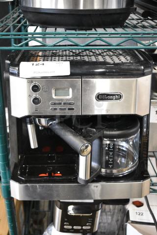 BRAND NEW SCRATCH AND DENT! DeLonghi BCO430 Countertop Combination Espresso Coffee Machine. 120 Volts, 1 Phase.