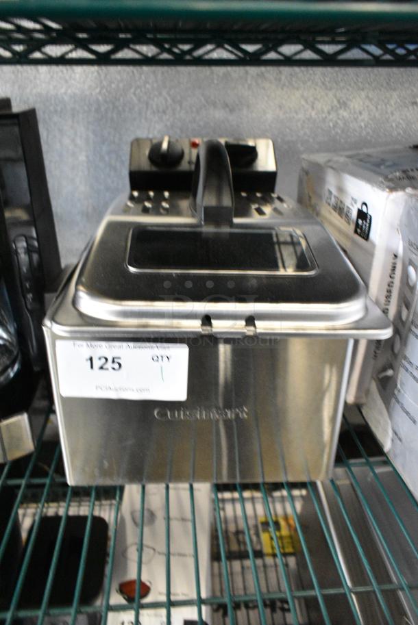 Cuisinart Metal Countertop Electric Powered Fryer w/ Metal Basket and Lid. 120 Volts, 1 Phase. - Image 2 of 7
