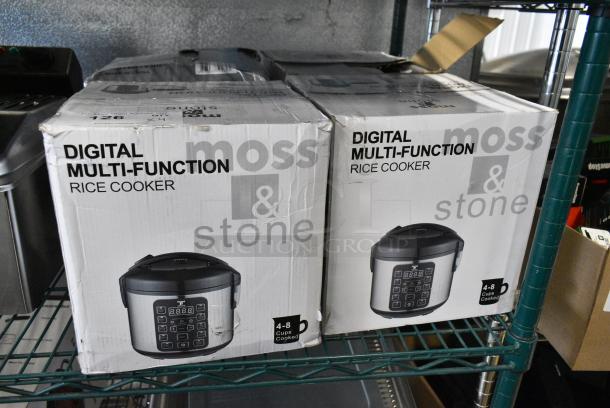 4 BRAND NEW SCRATCH AND DENT! Moss & Stone ARC1525E Digital Multi Function Rice Cooker. 120 Volts, 1 Phase. 4 Times Your Bid! - Image 2 of 10