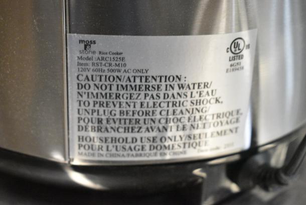 4 BRAND NEW SCRATCH AND DENT! Moss & Stone ARC1525E Digital Multi Function Rice Cooker. 120 Volts, 1 Phase. 4 Times Your Bid! - Image 10 of 10