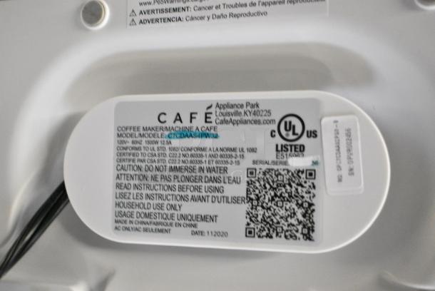 Cafe C7CDAAS4PW32 Countertop Coffee Maker w/ Pot. 120 Volts, 1 Phase. - Image 7 of 7