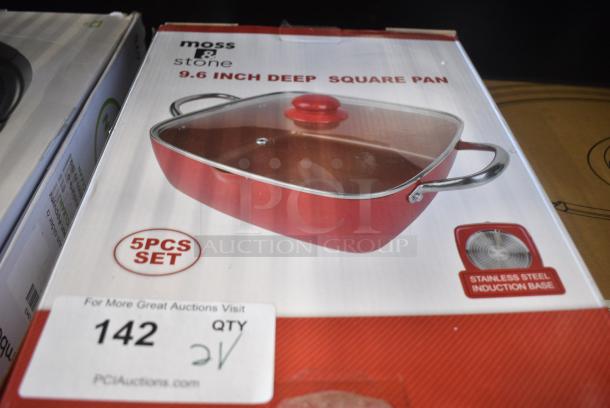 2 IN ORIGINAL BOX! Moss & Stone Square Pans. 2 Times Your Bid! - Image 5 of 6