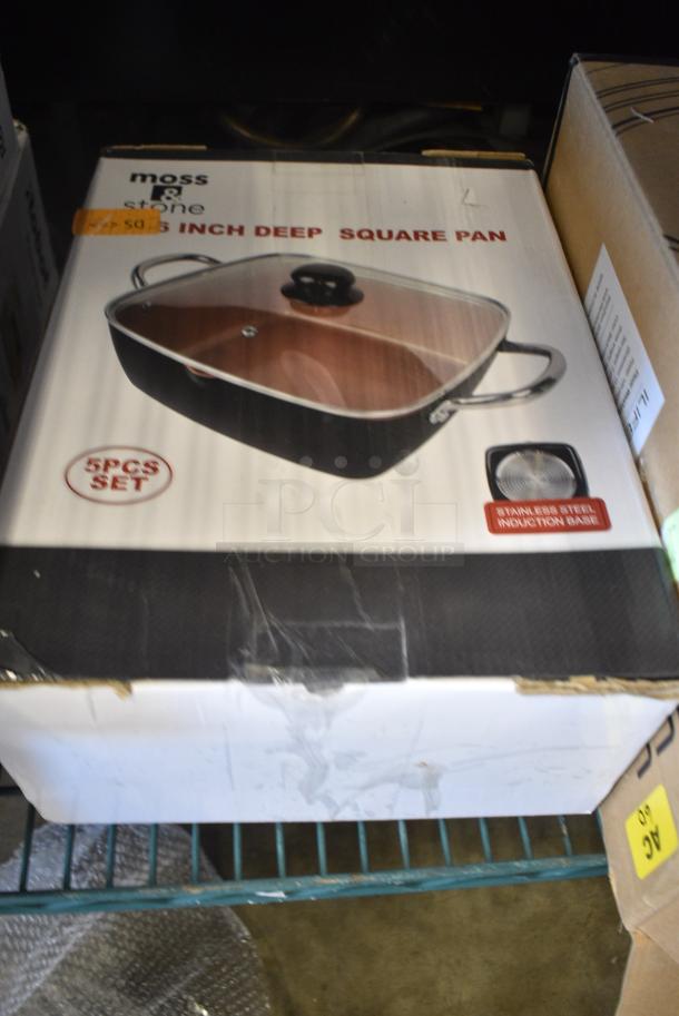 2 IN ORIGINAL BOX! Moss & Stone Square Pans. 2 Times Your Bid! - Image 6 of 6