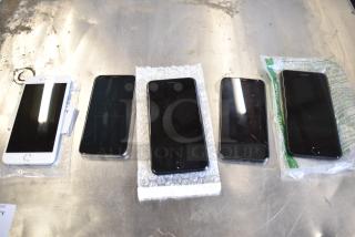 5 Cell Phones Including Apple A1524 iPhone, 2 Apple A1661 iPhone. 5 Times Your Bid!