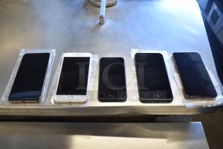 5 Cell Phones Including Apple A1522 iPhone. 5 Times Your Bid!