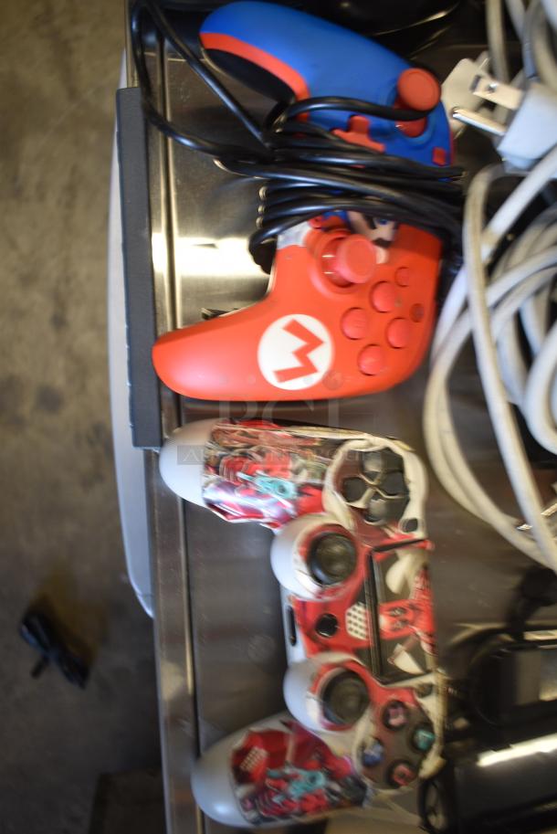 ALL ONE MONEY! Lot of Various Items Including Xbox Controllers, Nintendo Switch Steering Wheel, Headphones and Wiring - Image 3 of 16
