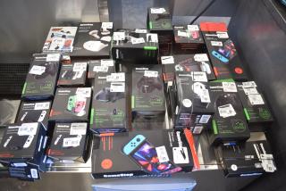 ALL ONE MONEY! Lot of IN ORIGINAL BOX! Items Including Nintendo Switch Docks, VR Protection Kit, Nintendo Switch Controller Grip.