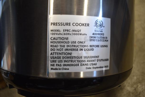 IN ORIGINAL BOX! Moss & Stone EPRC-M6QT Pressure Cooker. 120 Volts, 1 Phase. - Image 7 of 7