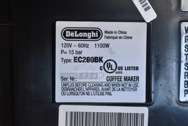 DeLonhi EC260BK Countertop Coffee Maker. 120 Volts, 1 Phase. - Image 8 of 9