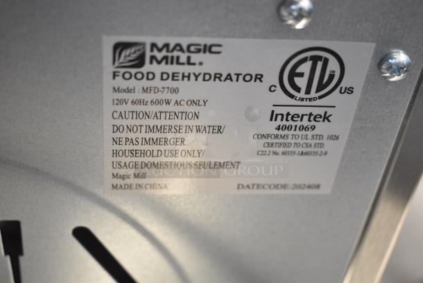 Magic Mill MFD-7700 Countertop Food Dehydrator. 120 Volts, 1 Phase. Tested and Working! - Image 6 of 7