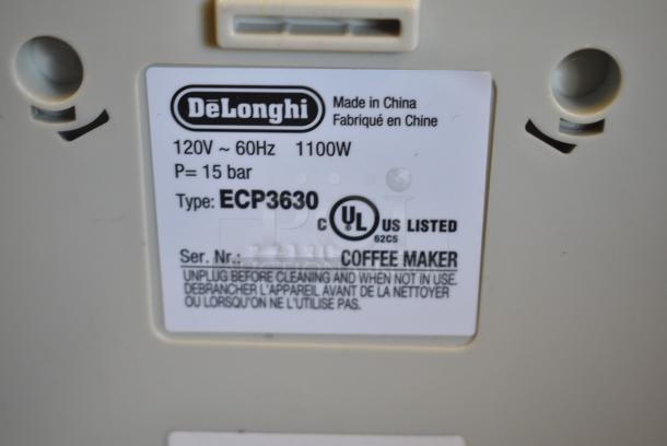 DeLonghi ECP3630 Countertop Coffee Machine. 120 volts, 1 Phase. - Image 7 of 8