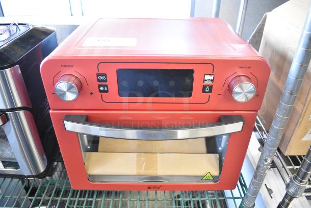 Deco Chef DGTQAIRRED Countertop Air Fryer Oven. 120 Volts, 1 Phase. Tested and Working! - Image 1 of 7