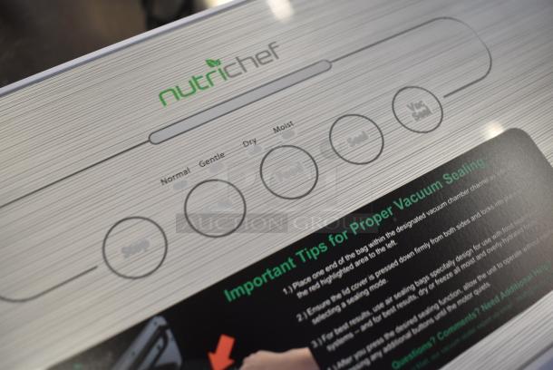 NutriChef PKVS18 Automatic Food Vacuum Sealer. 120 Volts, 1 Phase. - Image 7 of 9