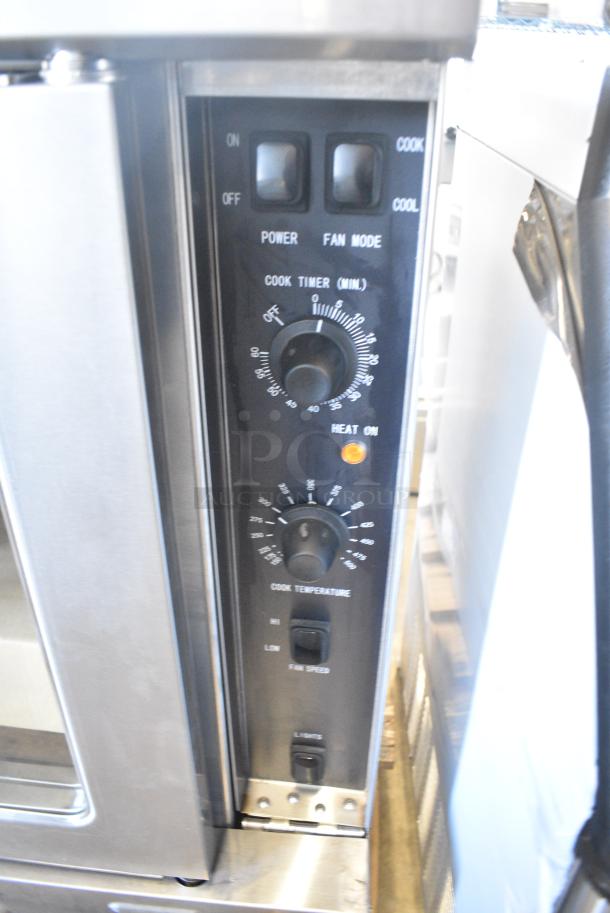 BRAND NEW SCRATCH AND DENT! Main Street Equipment CG1-N Single Deck Full Size Natural Gas Convection Oven with Legs - 54,000 BTU - Image 5 of 9