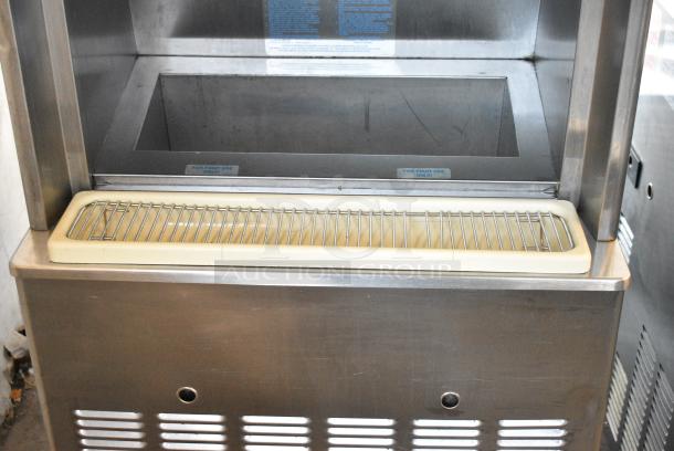 Taylor 342D-27 Stainless Steel Commercial Floor Style Air Cooled 2 Flavor Frozen Beverage Machine w/ Drink Mixing Attachment on Commercial Casters. 208-230 Volts, 1 Phase. - Image 5 of 11