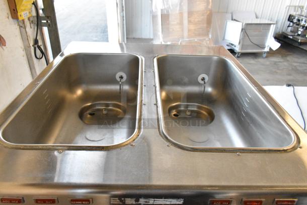 Taylor 342D-27 Stainless Steel Commercial Floor Style Air Cooled 2 Flavor Frozen Beverage Machine w/ Drink Mixing Attachment on Commercial Casters. 208-230 Volts, 1 Phase. - Image 8 of 11