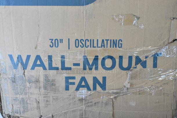 BRAND NEW SCRATCH AND DENT! Boltic 73AVF30WLF0 30" Wall-Mounted 2-Speed Oscillating Fan - 120 Volts, 1 Phase. - Image 3 of 5