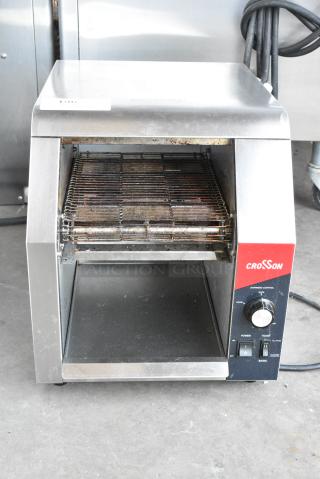 2023 Crosson CCT-500 Stainless Steel Commercial Countertop Electric Powered Conveyor Toaster Oven. 120 Volts, 1 Phase. Tested and Does Not Power On