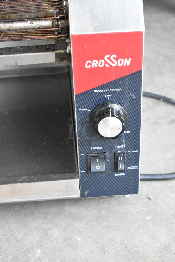 2023 Crosson CCT-500 Stainless Steel Commercial Countertop Electric Powered Conveyor Toaster Oven. 120 Volts, 1 Phase. Tested and Does Not Power On - Image 3 of 6