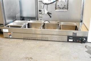 Vevor 8312 Stainless Steel Countertop Food Warmer. 110-120 Volts, 1 Phase. Tested and Powers On But Does Not Get Hot