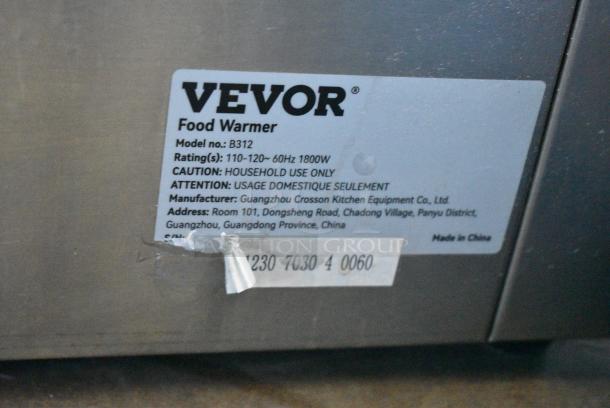 Vevor 8312 Stainless Steel Countertop Food Warmer. 110-120 Volts, 1 Phase. Tested and Powers On But Does Not Get Hot - Image 7 of 8