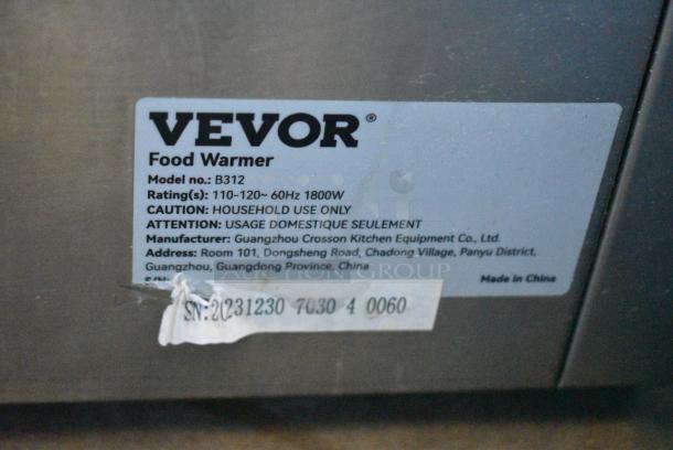 Vevor 8312 Stainless Steel Countertop Food Warmer. 110-120 Volts, 1 Phase. Tested and Powers On But Does Not Get Hot - Image 8 of 8