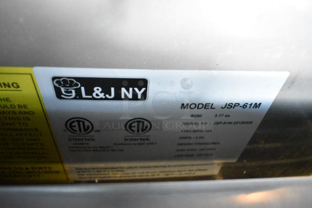 L&J NY JSP-61M Stainless Steel Commercial Prep Table. 115 Volts, 1 Phase. Tested and Working! - Image 8 of 11