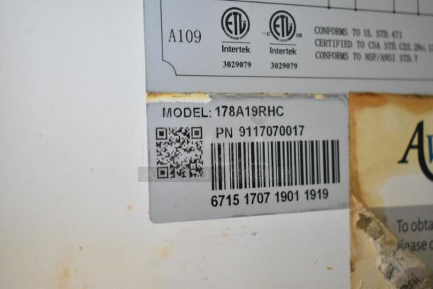 Avantco 178A19RHC Stainless Steel Commercial Single Door Reach In Cooler on Commercial Casters. 115 Volts, 1 Phase. Tested and Working! - Image 6 of 7