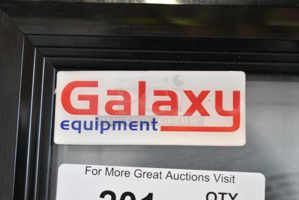 Galaxy 177GDN5RBB Metal Commercial Single Door Reach In Cooler Merchandiser with Red, White, and Blue LED Lighting. 110-120 Volts, 1 Phase. Tested and Working! - Image 3 of 6