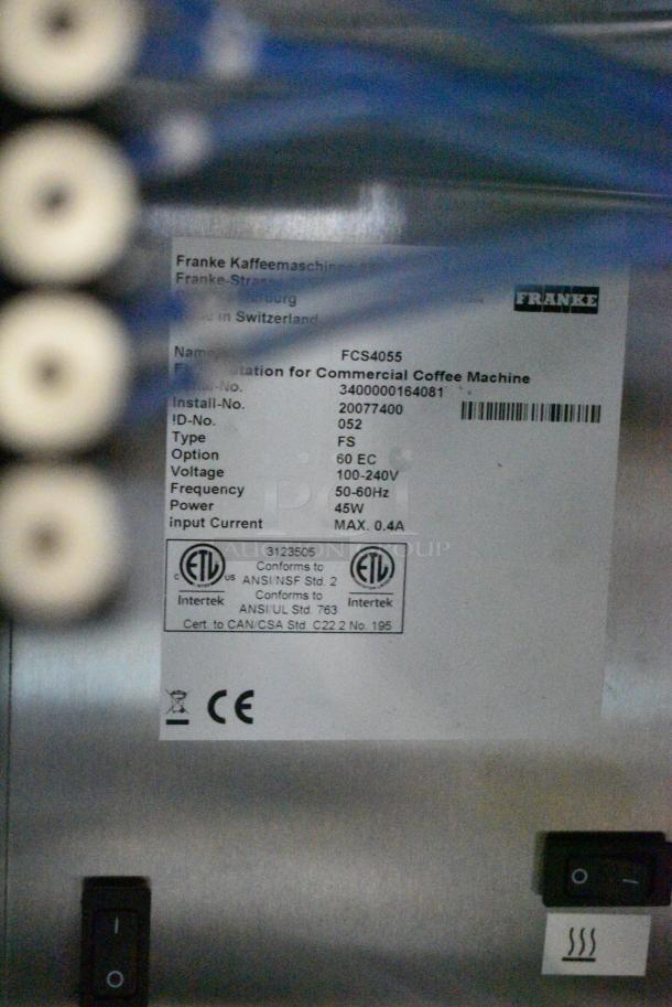 Franke FCS4055 Countertop Flavor Station for Coffee Machine. 100-240 Volts, 1 Phase. - Image 7 of 7