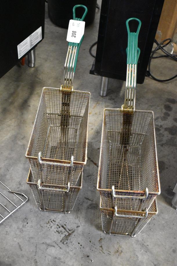 4 Metal Fry Baskets w/ 2 Fryer Inserts. 4 Times Your Bid! - Image 3 of 4