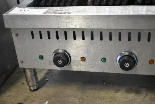 2022 PrepLine LG-02-E Stainless Steel Commercial Countertop Electric Powered Charbroiler Grill. 240 Volts. - Image 3 of 9