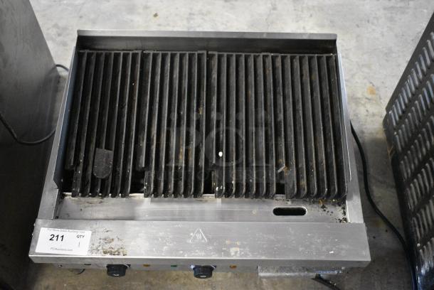 2022 PrepLine LG-02-E Stainless Steel Commercial Countertop Electric Powered Charbroiler Grill. 240 Volts. - Image 5 of 9