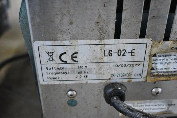 2022 PrepLine LG-02-E Stainless Steel Commercial Countertop Electric Powered Charbroiler Grill. 240 Volts. - Image 7 of 9