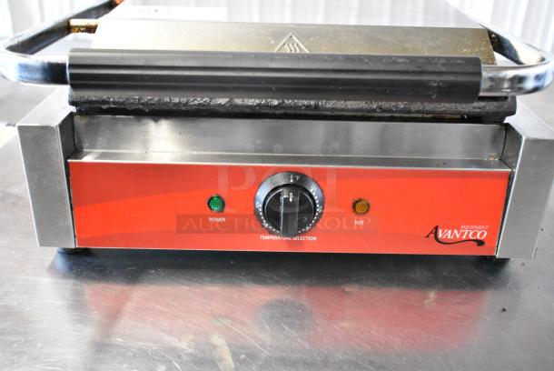 Avantco Stainless Steel Commercial Countertop Panini Press. 120 Volts, 1 Phase. Tested and Working! - Image 3 of 12