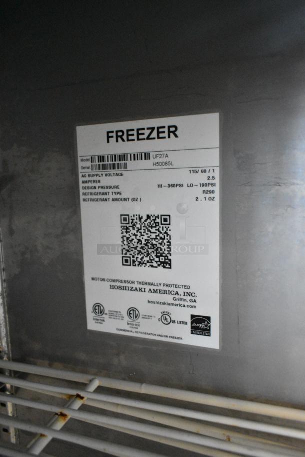 Hoshizaki UF27A Stainless Steel Commercial Single Door Undercounter Freezer. 115 Volts, 1 Phase. Tested and Working! - Image 5 of 5