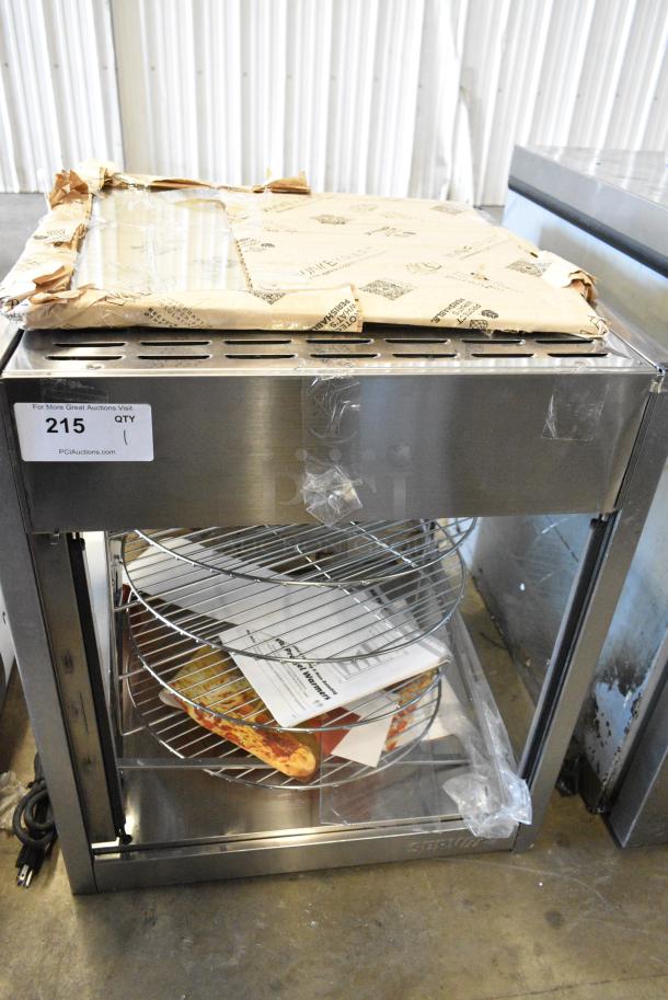 ServIt 423PDW18D2 Stainless Steel Commercial Countertop 18" Self-Service Pizza Warmer with 4-Shelf Rotating Rack. 120 Volts, 1 Phase. Tested and Working! - Image 1 of 9