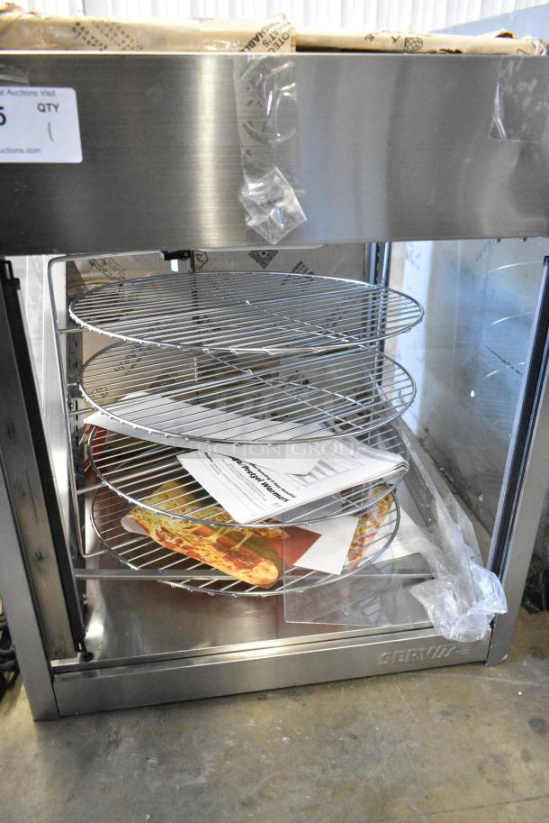 ServIt 423PDW18D2 Stainless Steel Commercial Countertop 18" Self-Service Pizza Warmer with 4-Shelf Rotating Rack. 120 Volts, 1 Phase. Tested and Working! - Image 2 of 9