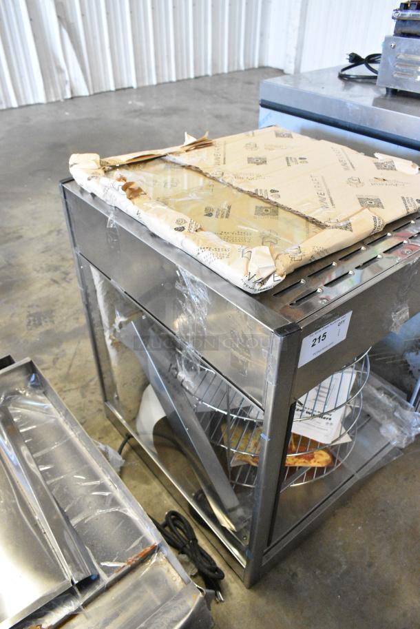 ServIt 423PDW18D2 Stainless Steel Commercial Countertop 18" Self-Service Pizza Warmer with 4-Shelf Rotating Rack. 120 Volts, 1 Phase. Tested and Working! - Image 4 of 9