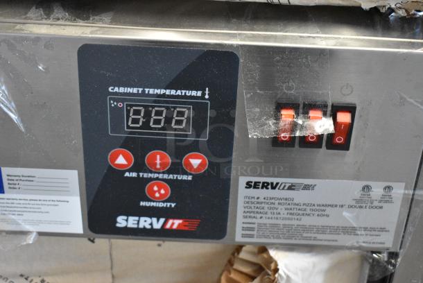 ServIt 423PDW18D2 Stainless Steel Commercial Countertop 18" Self-Service Pizza Warmer with 4-Shelf Rotating Rack. 120 Volts, 1 Phase. Tested and Working! - Image 7 of 9