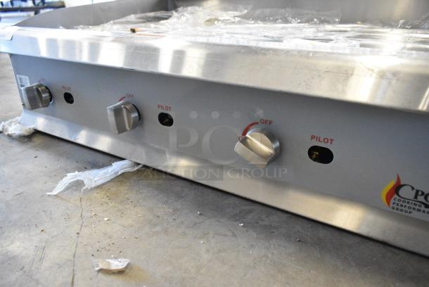 BRAND NEW SCRATCH AND DENT! Cooking Performance Group CPG 351GMCPG36NL Stainless Steel Commercial Countertop Natural Gas Powered Flat Top Griddle. 90,000 BTU. - Image 5 of 8