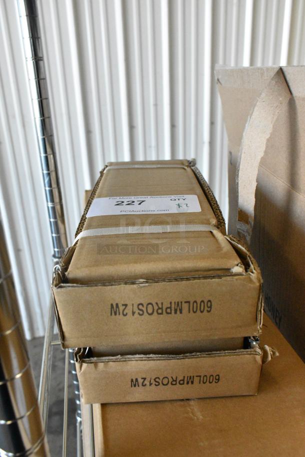 2 BRAND NEW SCRATCH AND DENT! Regency 600LMPROS12W 12" Stainless Steel Overshelf Mounted Pot Rack with 6 Double Prong Hooks. 2 Times Your Bid! - Image 1 of 2
