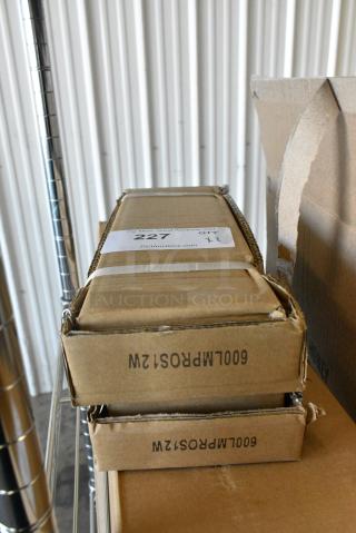 2 BRAND NEW SCRATCH AND DENT! Regency 600LMPROS12W 12" Stainless Steel Overshelf Mounted Pot Rack with 6 Double Prong Hooks. 2 Times Your Bid!