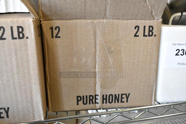 2 Boxes of 12 BRAND NEW SCRATCH AND DENT! Honey Jars. Missing 1. 2 Times Your Bid! - Image 6 of 6