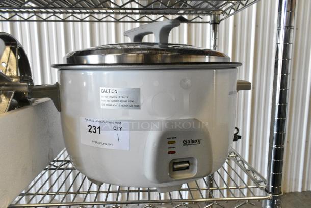 BRAND NEW SCRATCH AND DENT! Galaxy 177RCGB3060 60 Cup (30 Cup Raw) Electric Rice Cooker / Warmer. 120 Volts, 1 Phase. Tested and Working! - Image 2 of 8