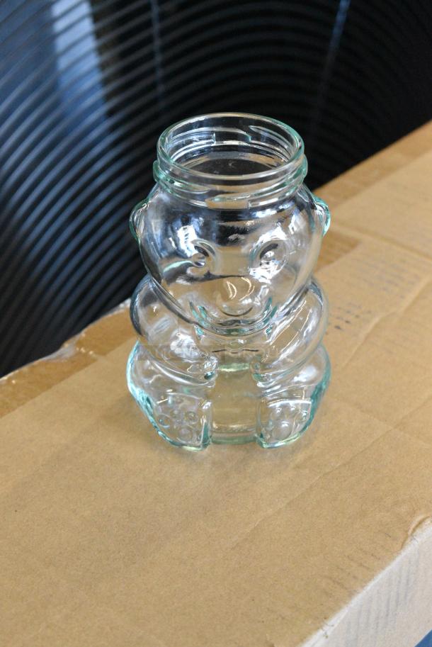 Box of 12 BRAND NEW SCRATCH AND DENT! Pure Honey Bear Jars - Image 1 of 5