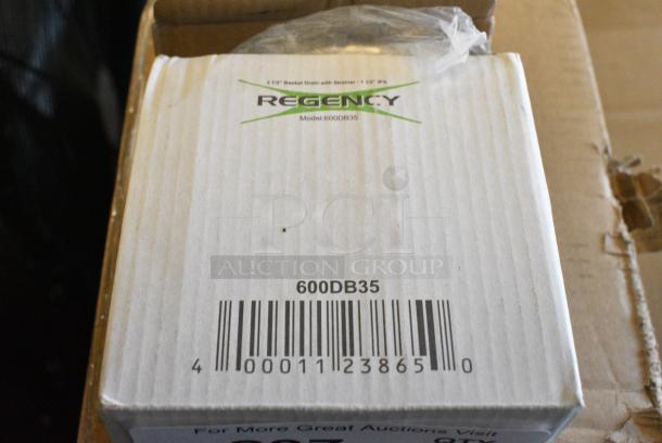 3 BRAND NEW SCRATCH AND DENT! Regency 600DB35 3 1/2" Basket Drain with Strainer - 1 1/2" IPS. 3 Times Your Bid! - Image 3 of 4